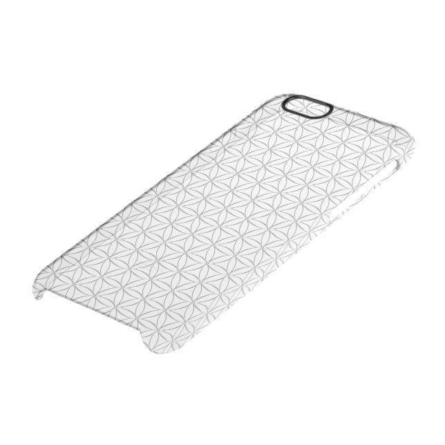 Flower Of Life / Blume des Lebens - silver pattern Uncommon iPhone Case (Bottom)