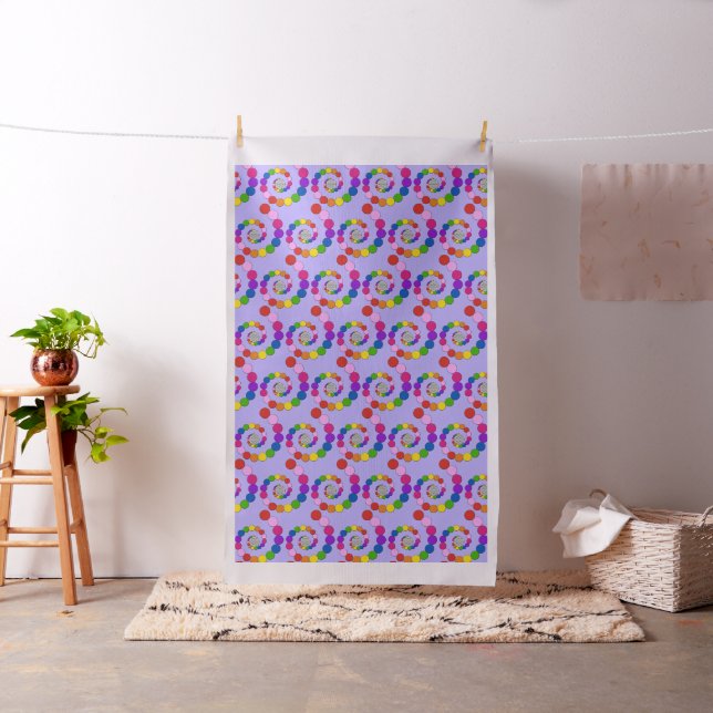 Flower of Life / Blume des Lebens - spiral dots Fabric (In Situ)