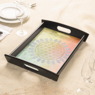 Flower of Life / Blume des Lebens - Spirit Hands Serving Tray