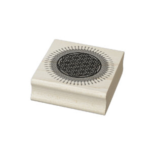 Flower Of Life / Blume des Lebens - SUNNY orange Rubber Stamp