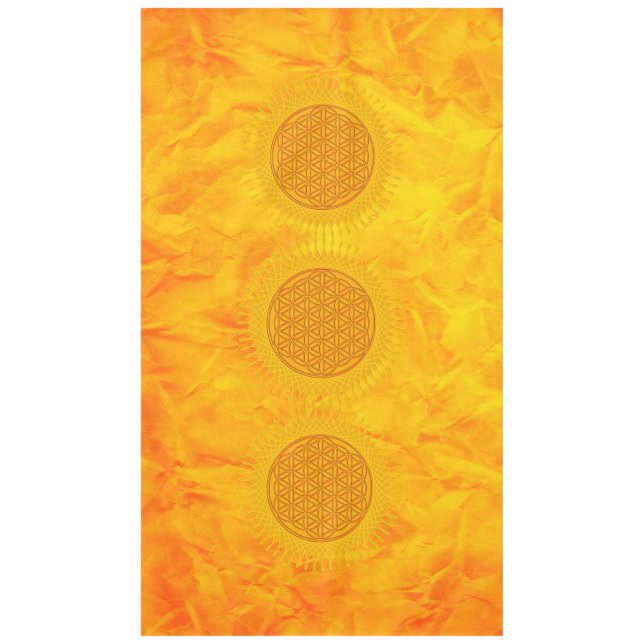 Flower of Life / Blume des Lebens - sunny Tablecloth (Front)