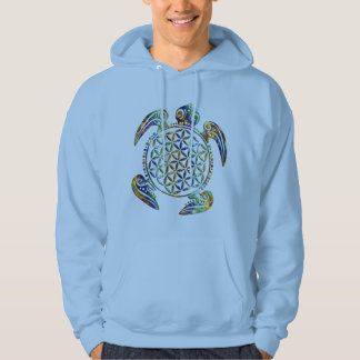 Flower of Life / Blume des Lebens - turtle colored Hoodie