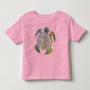 Flower of Life / Blume des Lebens - turtle colored Toddler T-shirt