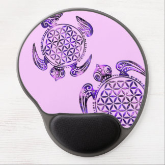 Flower of Life / Blume des Lebens - turtle purple Gel Mouse Pad