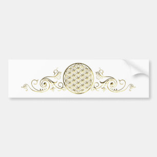 Flower of Life / Blume des Lebens - vintage IV Bumper Sticker