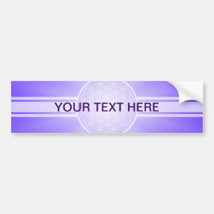 Flower of Life / Blume des Lebens - white transpa. Bumper Sticker