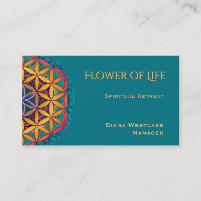 Flower of Life  Business Card (Front)