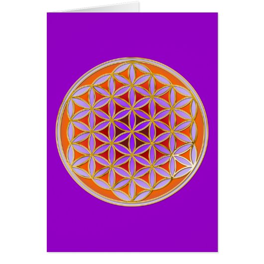 Flower Of Life - Button Style 04 Cards (Front)