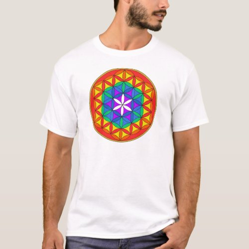 Flower of Life Chakra3png T_Shirt