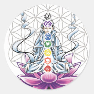 Flower of life, chakra, goddess sticker