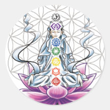 Flower of life, chakra, goddess sticker