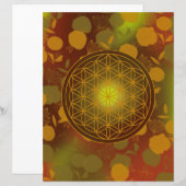flower of life, chakra,zen,sacred geometric, (Front/Back)
