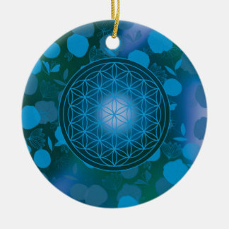 flower of life, chakra,zen,sacred geometric, ceramic ornament
