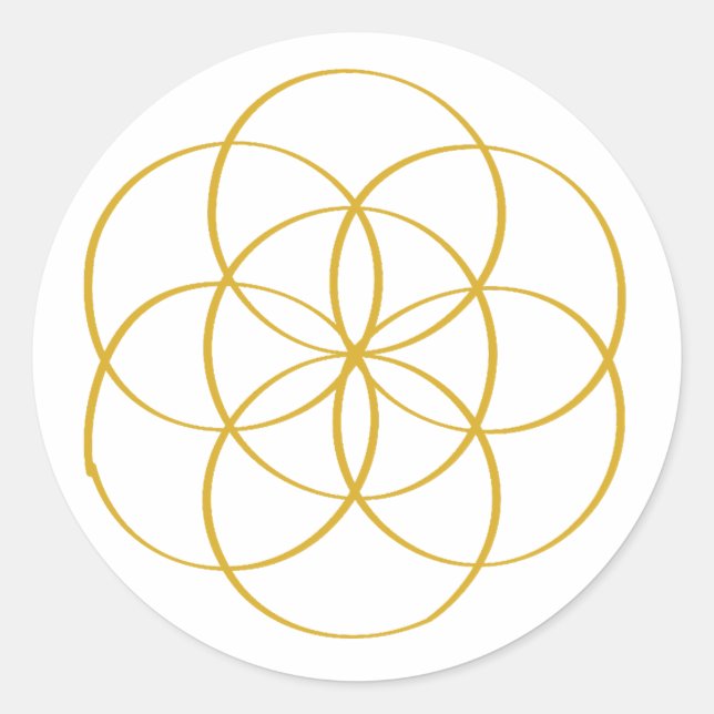 Flower of Life - Classic Round Sticker (Front)