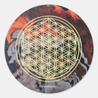 Flower of Life Classic Round Sticker