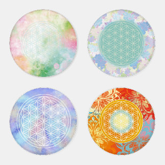 flower of life coaster set