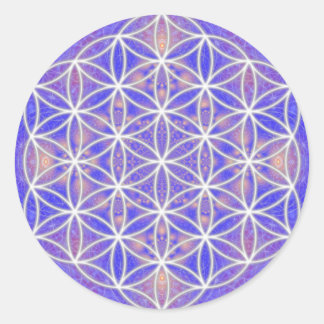 Flower of Life (Color 3) Classic Round Sticker