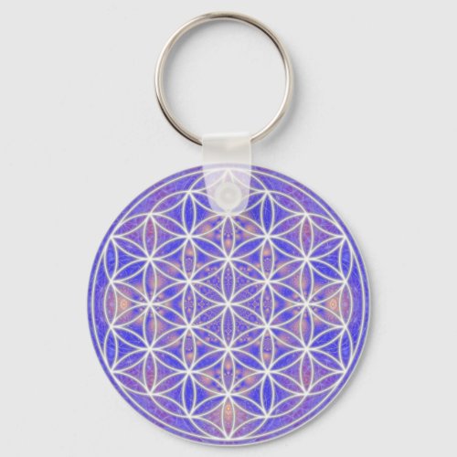 Flower of Life Color 3 Keychain