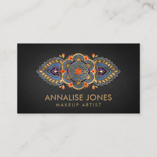 Flower of Life -Colorful Luxury Ornament Business Card
