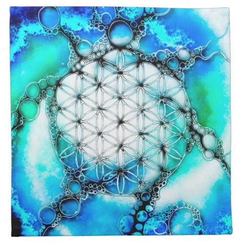 Flower Of Life _ Colorfully Ways 2 Cloth Napkin