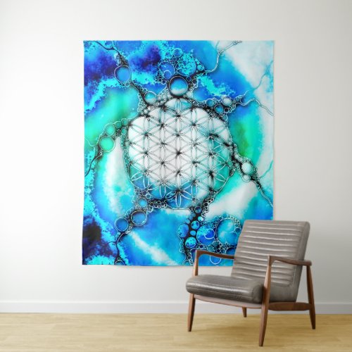 Flower Of Life _ Colorfully Ways 2 Tapestry