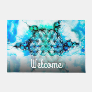 Flower Of Life - Colorfully Ways 3 Doormat