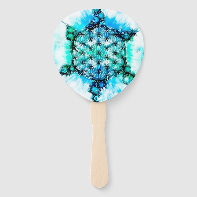 Flower Of Life - Colorfully Ways 3 Hand Fan (Front)