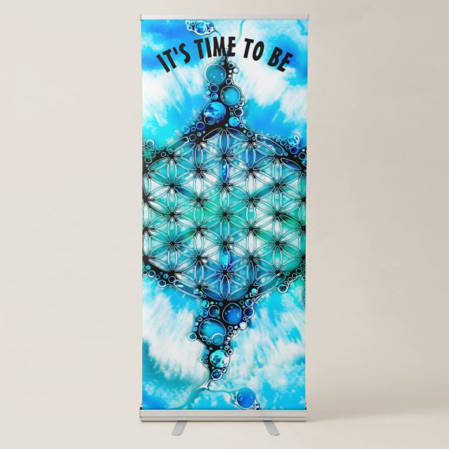 Flower Of Life - Colorfully Ways 3 Retractable Banner (Front)