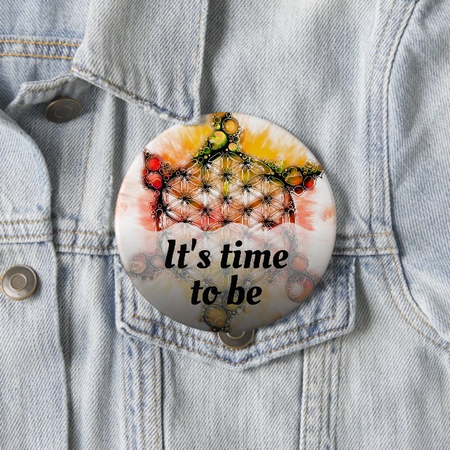 Flower Of Life - Colorfully Ways 4 Button (In Situ)
