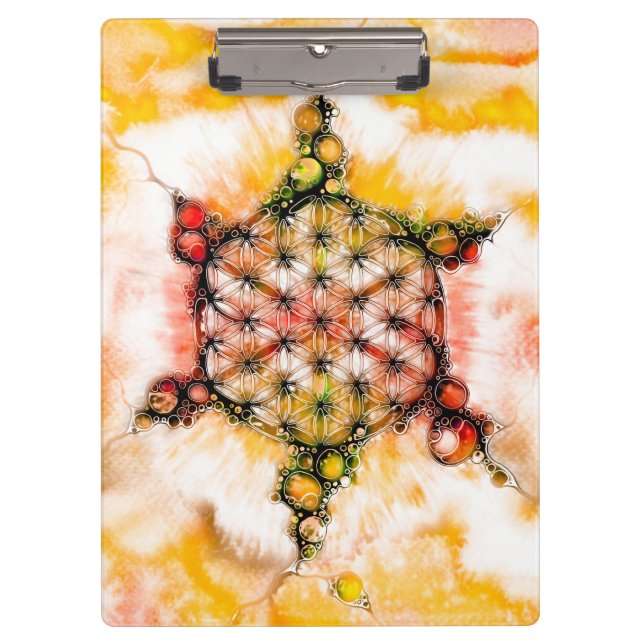 Flower Of Life - Colorfully Ways 4 Clipboard (Front)