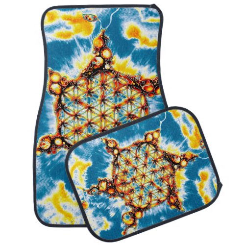 Flower Of Life _ Colorfully Ways 5 Car Floor Mat