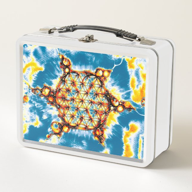 Flower Of Life - Colorfully Ways 5 Metal Lunch Box (Front)
