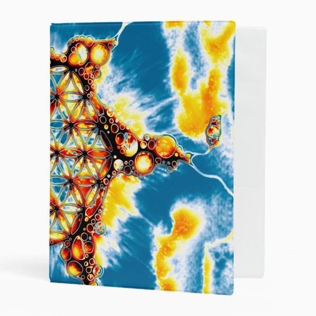Flower Of Life - Colorfully Ways 5 Mini Binder (Front/Inside)