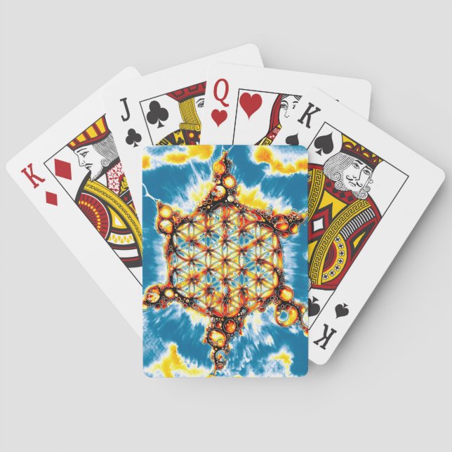 Flower Of Life - Colorfully Ways 5 Poker Cards (Back)