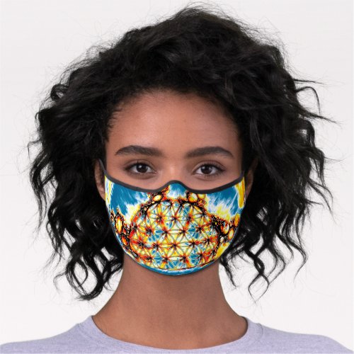 Flower Of Life _ Colorfully Ways 5 Premium Face Mask