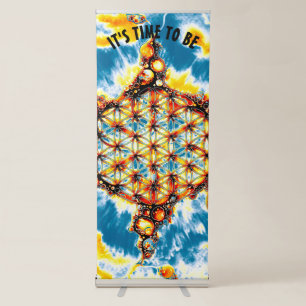 Flower Of Life - Colorfully Ways 5 Retractable Banner