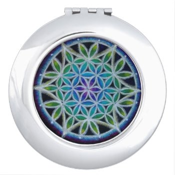 Flower Of Life Compact Mirror by arteeclectica at Zazzle