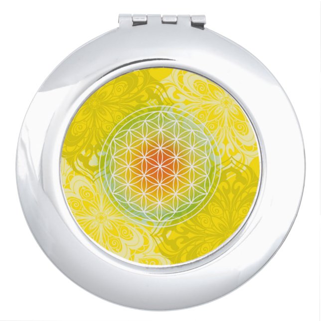 flower of life compact mirror (Front)