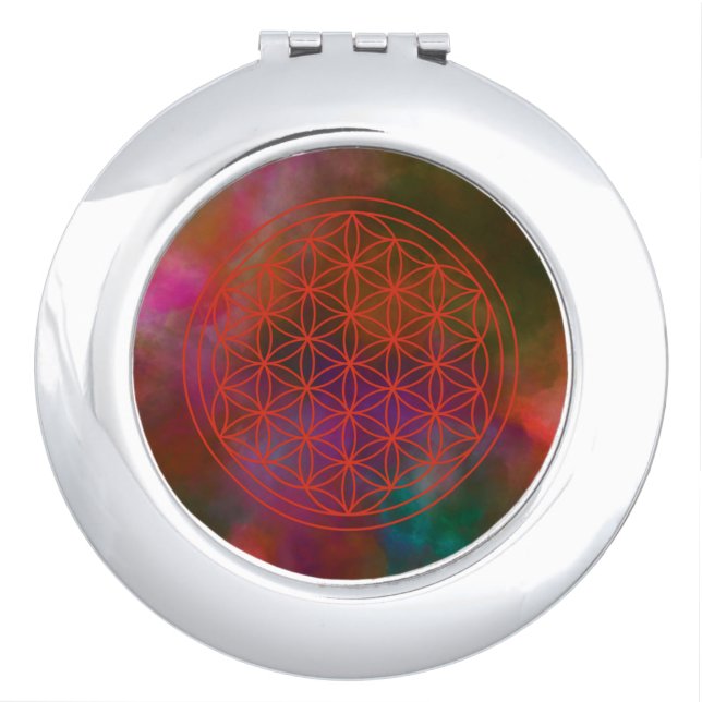 flower of life compact mirror (Front)