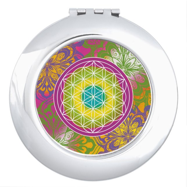 flower of life compact mirror (Front)