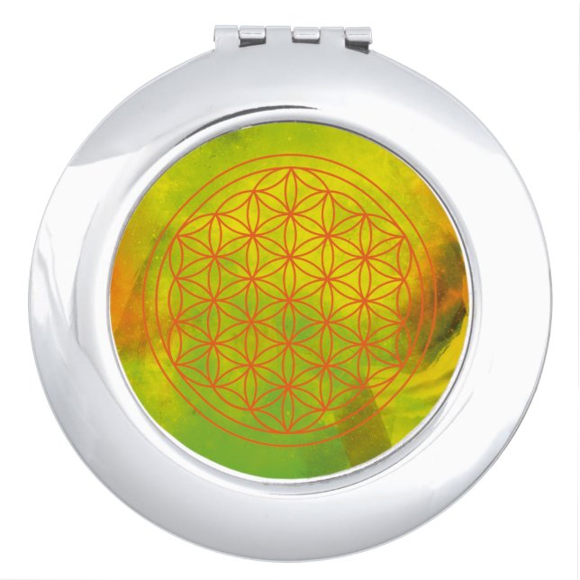 flower of life compact mirror (Front)