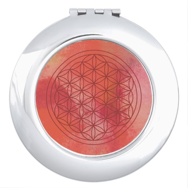 flower of life compact mirror (Front)