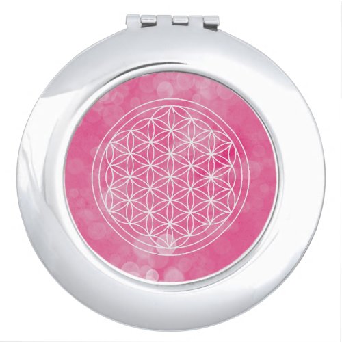 flower of life compact mirror