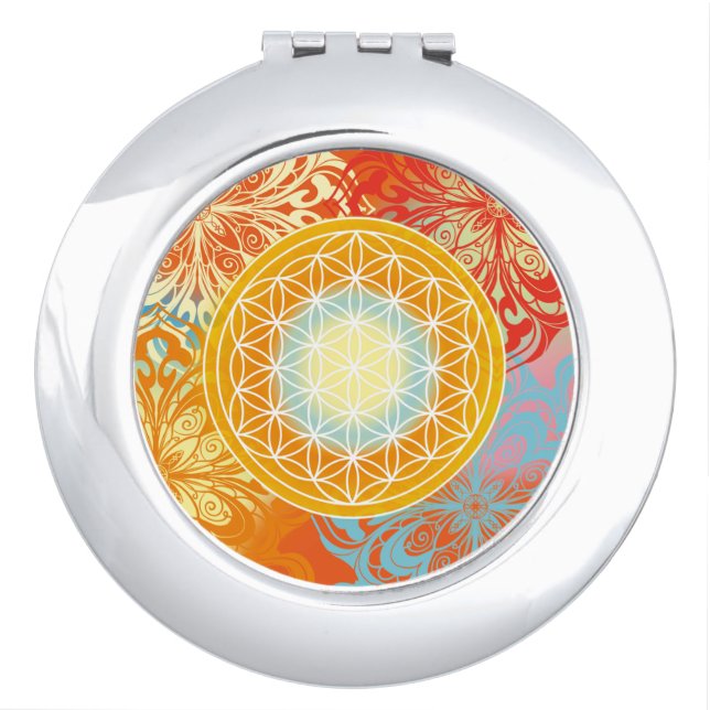 flower of life compact mirror (Front)