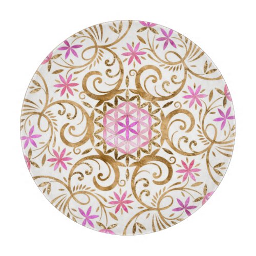 Flower of life _ flourish mandala cutting board