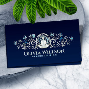 Flower of life - Flourish Yoga Ornament Business Card