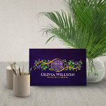 Flower of life - Fluorite and gold Business Card<br><div class="desc">Flower of life - Fluorite and gold</div>