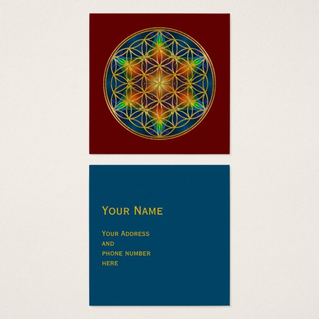 FLOWER OF LIFE - Fractal Blossom 1 (Front & Back)