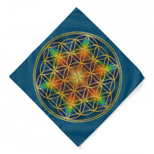 FLOWER OF LIFE - Fractal Blossom 1 Bandana