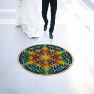FLOWER OF LIFE - Fractal Blossom 1 Floor Decals